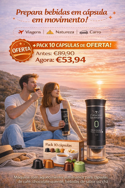 Máquina de Bebidas de Cápsula Portátil e Automática by C.S ☕