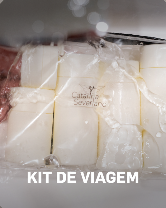 Kit Frascos Rígidos de viagem até 90 ml by Catarina Severiano (conjunto de 5)
