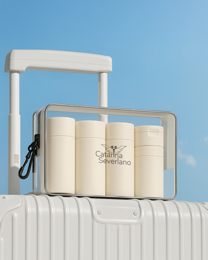 Kit Frascos Rígidos de viagem até 90 ml by Catarina Severiano (conjunto de 5)