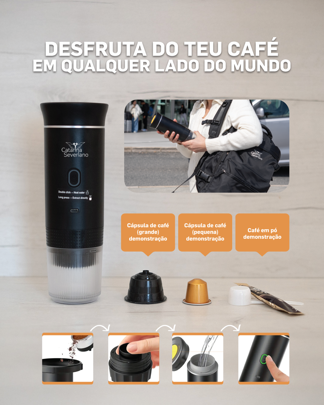 Máquina de Café Portátil by Catarina Severiano ☕
